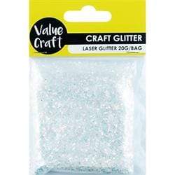 AussieSuperStore Art & Craft Essentials Laser Glitter White Laser Glitter White | Kids Craft Glitter 9331468049289 VCGXWH